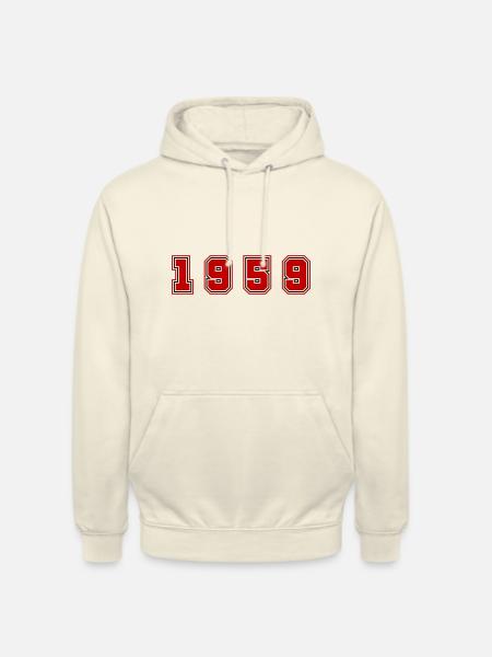 1959 Year Number - Unisex Hoodie - vanilla