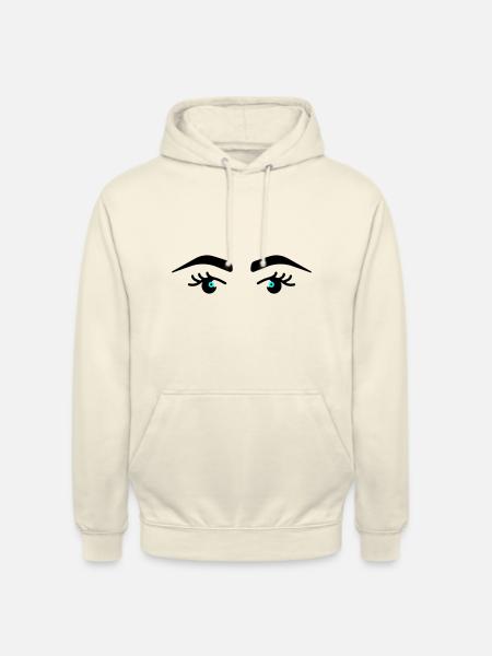 Eyes Eyebrows - Unisex Hoodie - vanilla