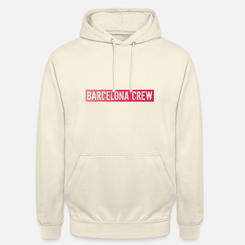 Équipage de Barcelone - Sweat-shirt à capuche unisexe - vanille