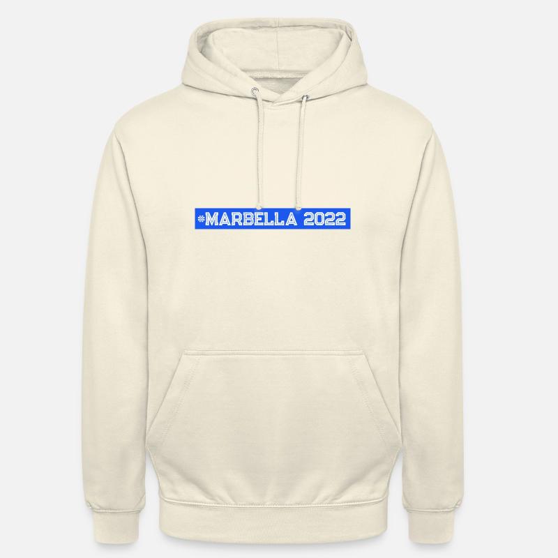 Marbella 2022 - Sweat-shirt à capuche unisexe - vanille