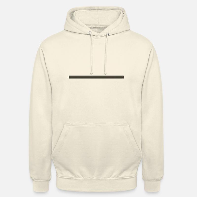 Ligne de symbole de tiret - Sweat-shirt à capuche unisexe - vanille