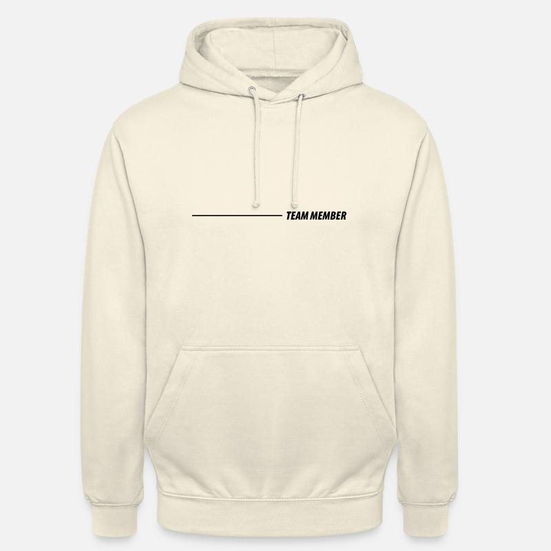 Membres de l’équipe - Sweat-shirt à capuche unisexe - vanille