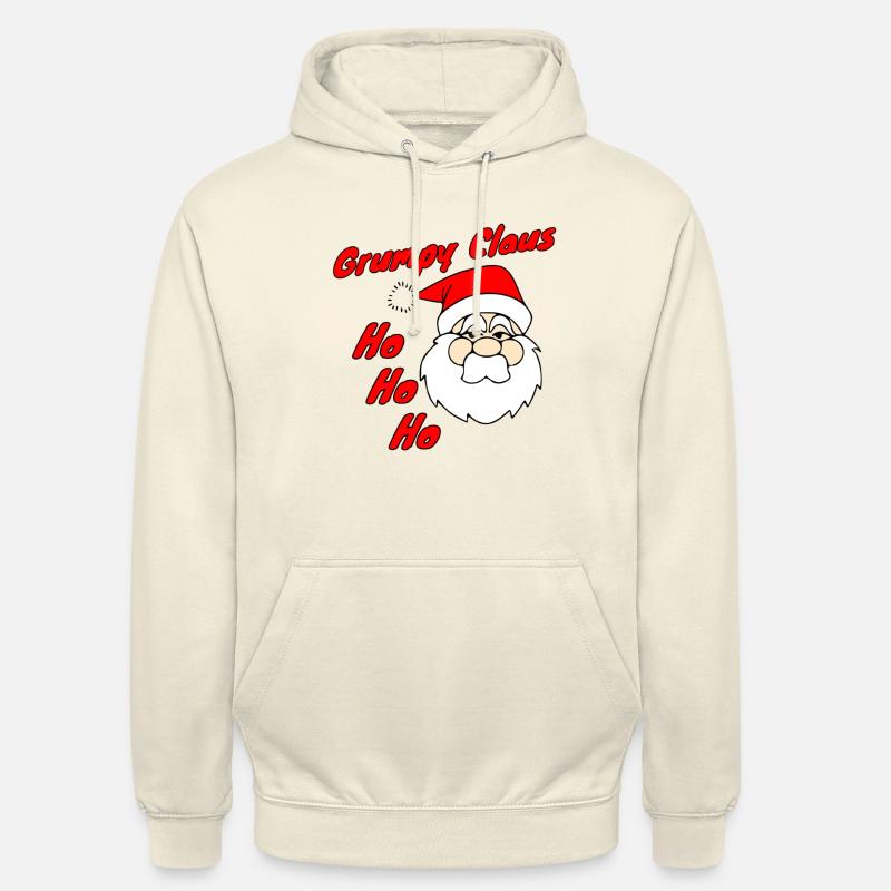 Grumpy Claus HoHoHo - Unisex Hoodie - vanilla