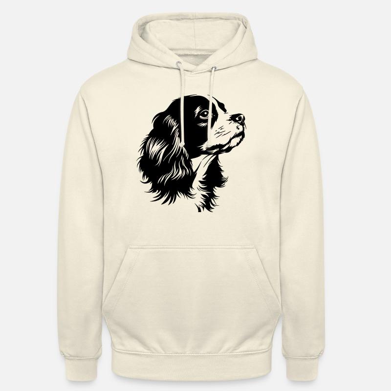 Cavalier King Charles Spaniel - Felpa con cappuccio unisex - milkshake