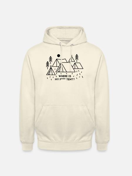 Where is my tent? - Unisex Hoodie - Vanille-Milchshake