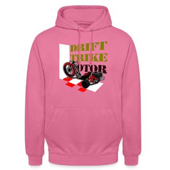 Drift Trike - Unisex Hoodie - pink - Front - Alina (178cm) & Michal (187cm)