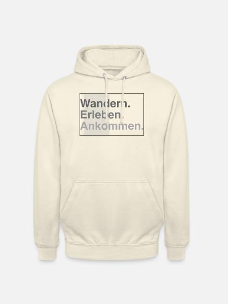 Wandern erleben - Unisex Hoodie - Vanille-Milchshake
