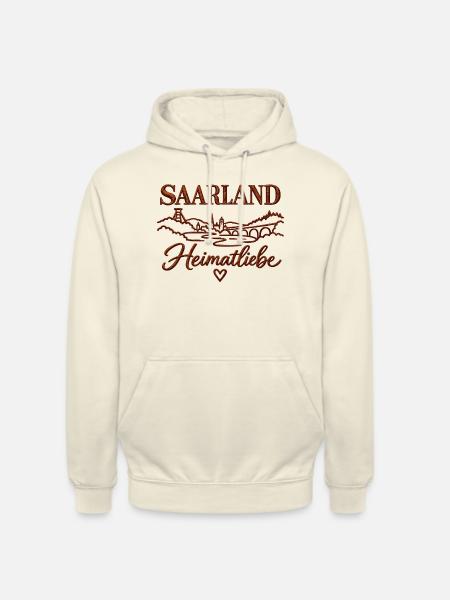 Saarland Heimatliebe - Unisex Hoodie - Vanille-Milchshake