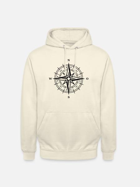 compass symbol - Unisex Hoodie - vanilla