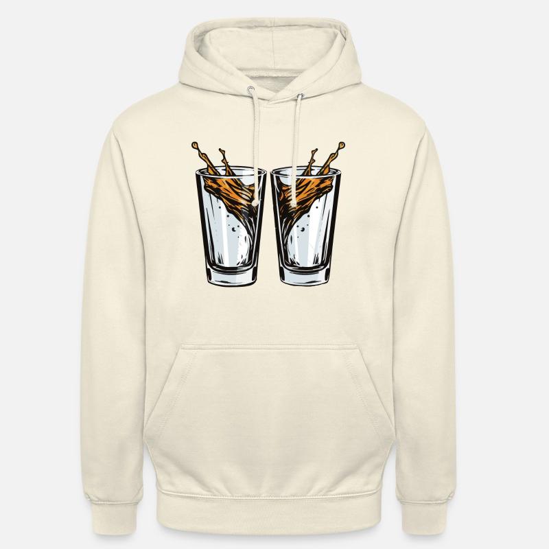 Fête du verre de tequila - Sweat-shirt à capuche unisexe - vanille