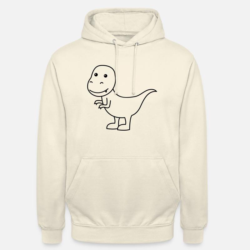 Dinosaurier T-Rex Comic - Unisex Hoodie - Vanille-Milchshake