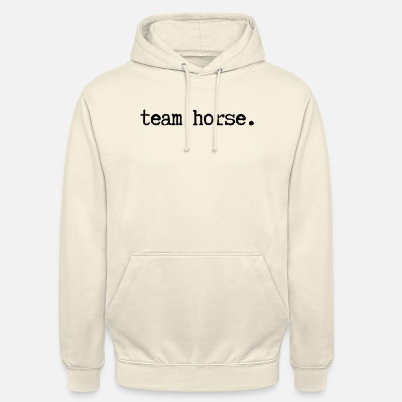 Cheval d’équipe - Sweat-shirt à capuche unisexe - vanille