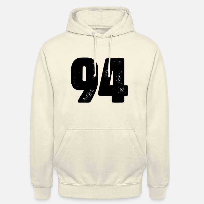Maillot à 94 numéros - Sweat-shirt à capuche unisexe - vanille
