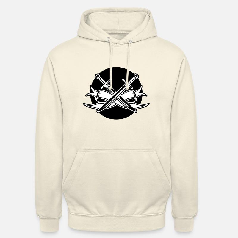 Symbole de l’épée - Sweat-shirt à capuche unisexe - vanille
