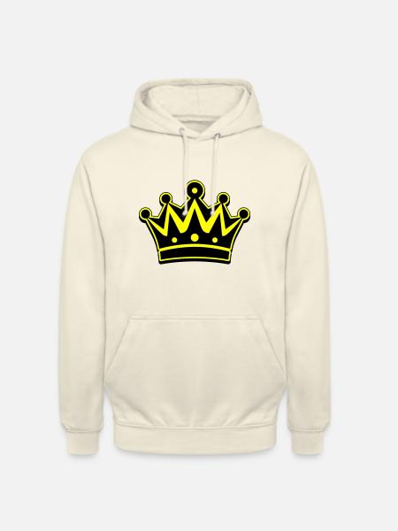 Crown Icon Symbol - Unisex Hoodie - vanilla