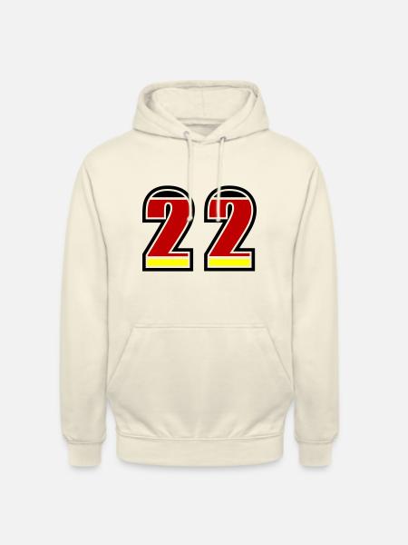 22 Number Germany Jersey - Unisex Hoodie - vanilla