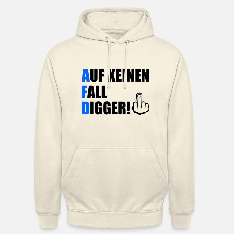 auf keinen fall digga - Unisex Hoodie - Vanille-Milchshake