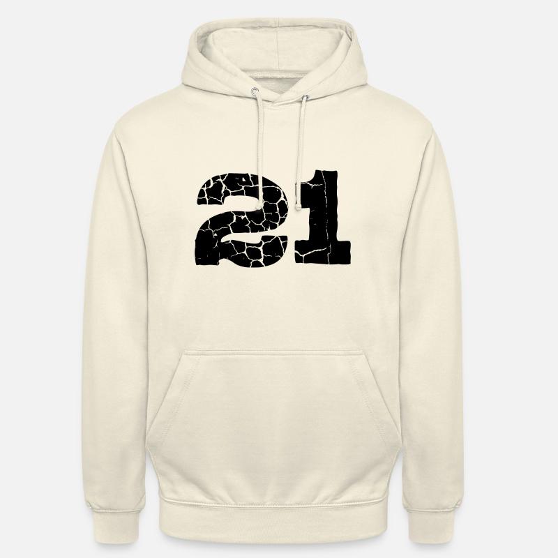 Maillot à 21 chiffres - Sweat-shirt à capuche unisexe - vanille