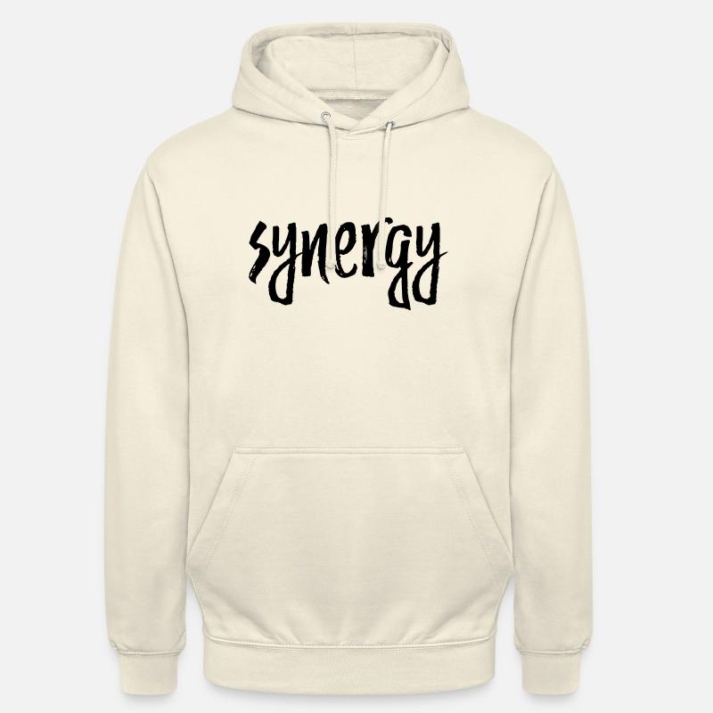 Synergie - Sweat-shirt à capuche unisexe - vanille