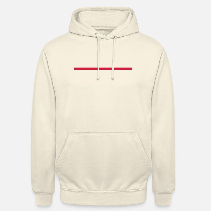 Line - Sweat-shirt à capuche unisexe - vanille