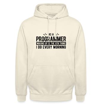 Software Ingenieur Informatiker Programmierer - Unisex Hoodie - Vanille-Milchshake - Vorne - Alina (178cm) & Michal (187cm)