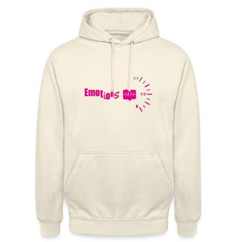Emotionen heizen an - Unisex Hoodie - Vanille-Milchshake - Vorne - Alina (178cm) & Michal (187cm)