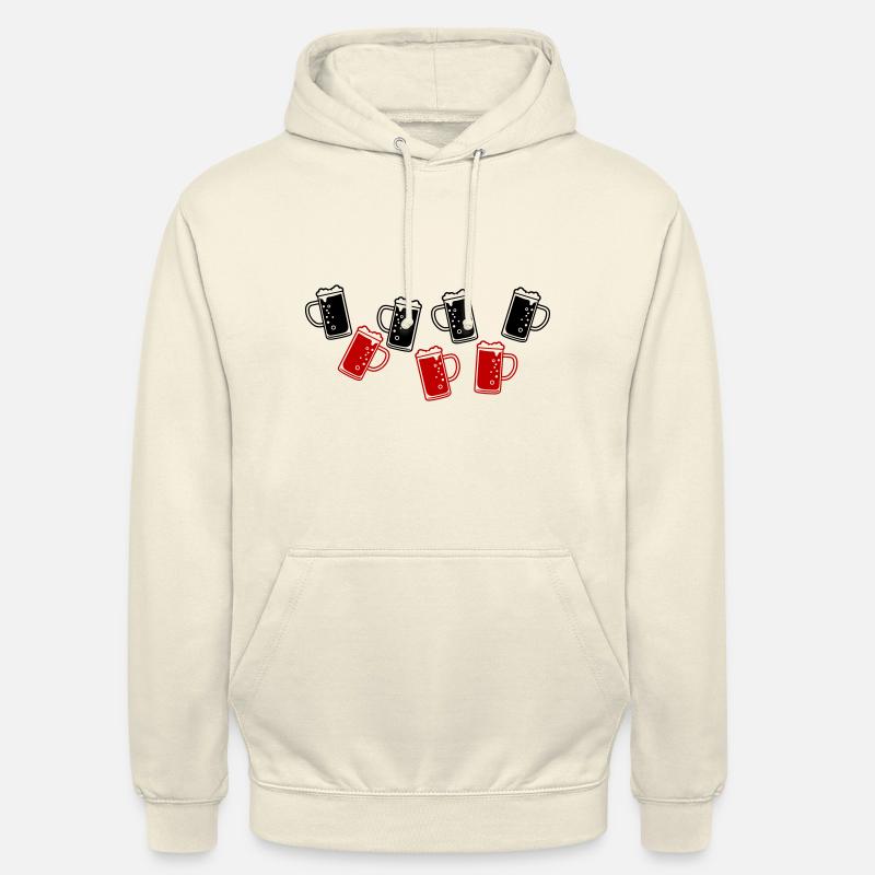 Icône de chope de bière - Sweat-shirt à capuche unisexe - vanille