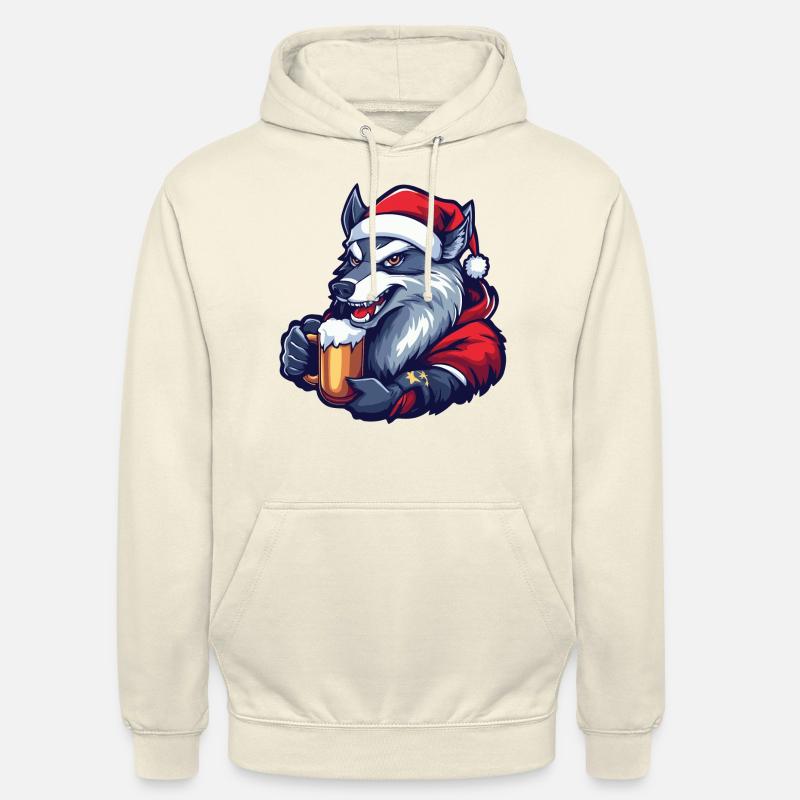 Bière de Noël Wolf - Sweat-shirt à capuche unisexe - vanille