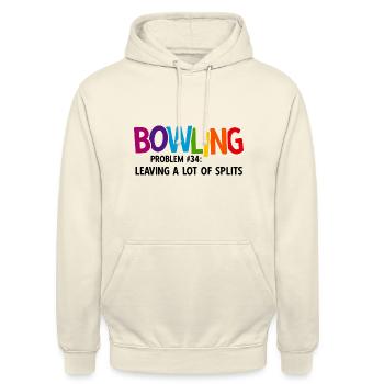 Bowling - Unisex Hoodie - Vanille-Milchshake - Vorne - Alina (178cm) & Michal (187cm)