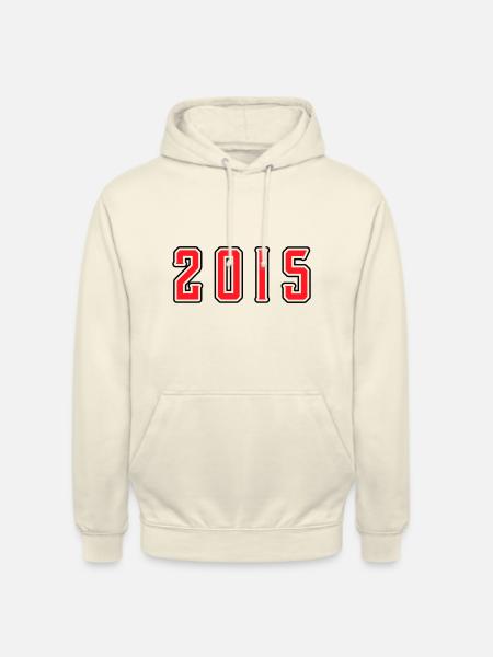 Anniversaire 2015 - Sweat-shirt à capuche unisexe - vanille