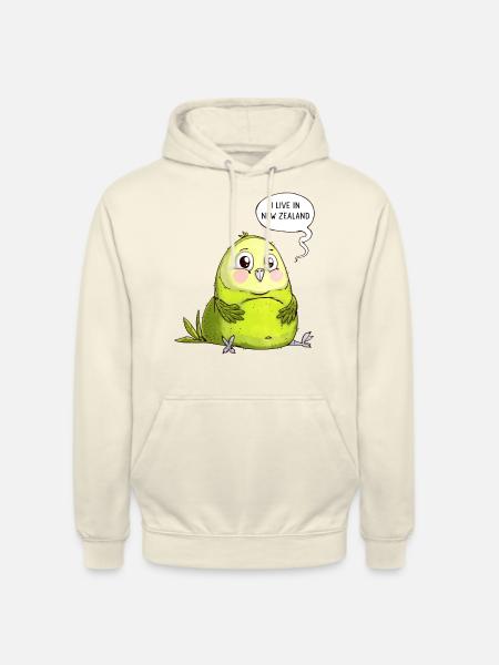 New Zealand - Kakapo - Unisex Hoodie - Vanille-Milchshake