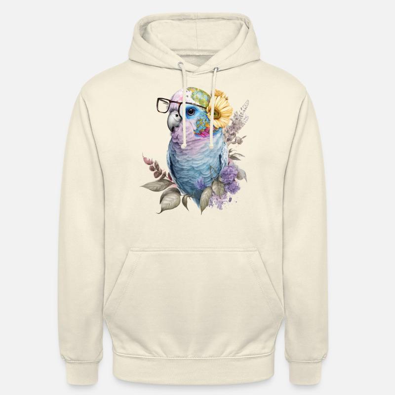 Perruche ondulée - Sweat-shirt à capuche unisexe - vanille