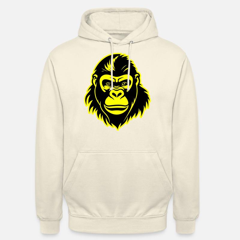 Tête de gorille - Sweat-shirt à capuche unisexe - vanille