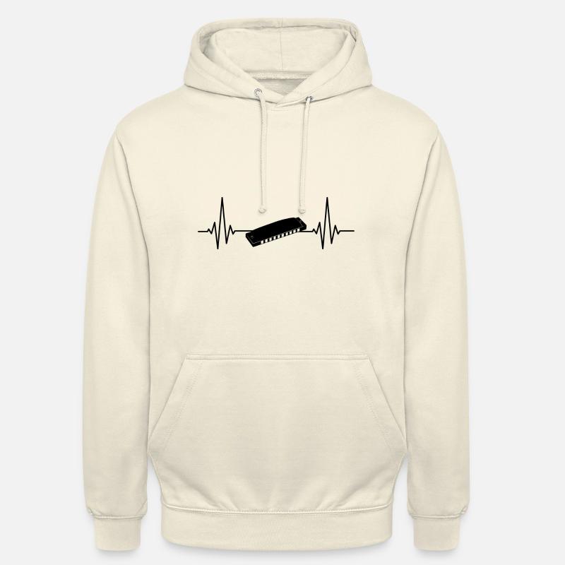 Harmonica Harmonica Player - Unisex Hoodie - vanilla
