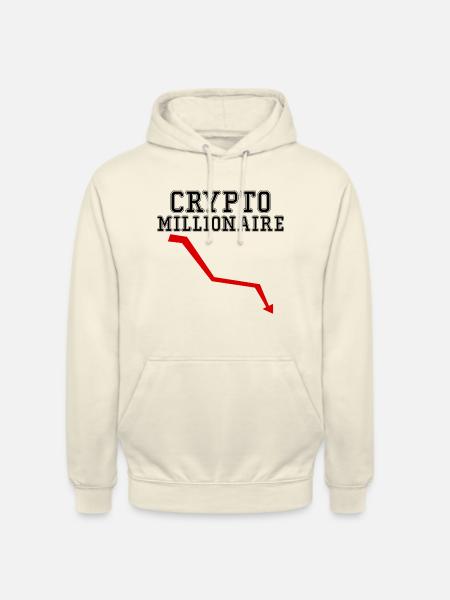 Lustiger Krypto-Millionär Bitcoin ETH - Unisex Hoodie - Vanille-Milchshake