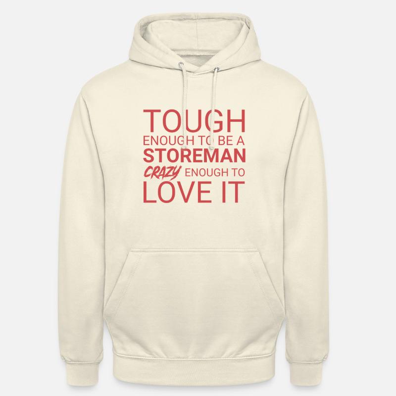 Storeman Fou - Sweat-shirt à capuche unisexe - vanille