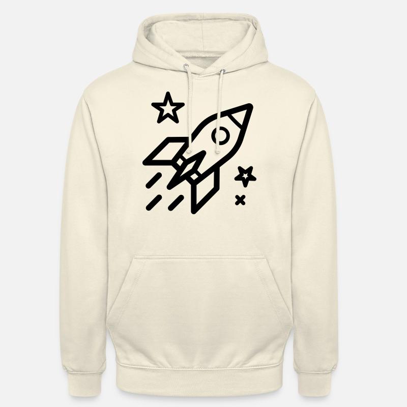 fusée - Sweat-shirt à capuche unisexe - vanille