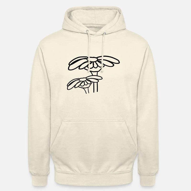 symbole fleur symbole fleurs végétales - Sweat-shirt à capuche unisexe - vanille