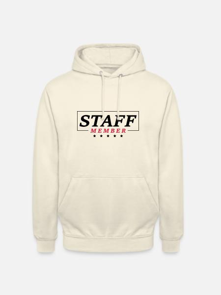 staff member - Unisex Hoodie - vanilla