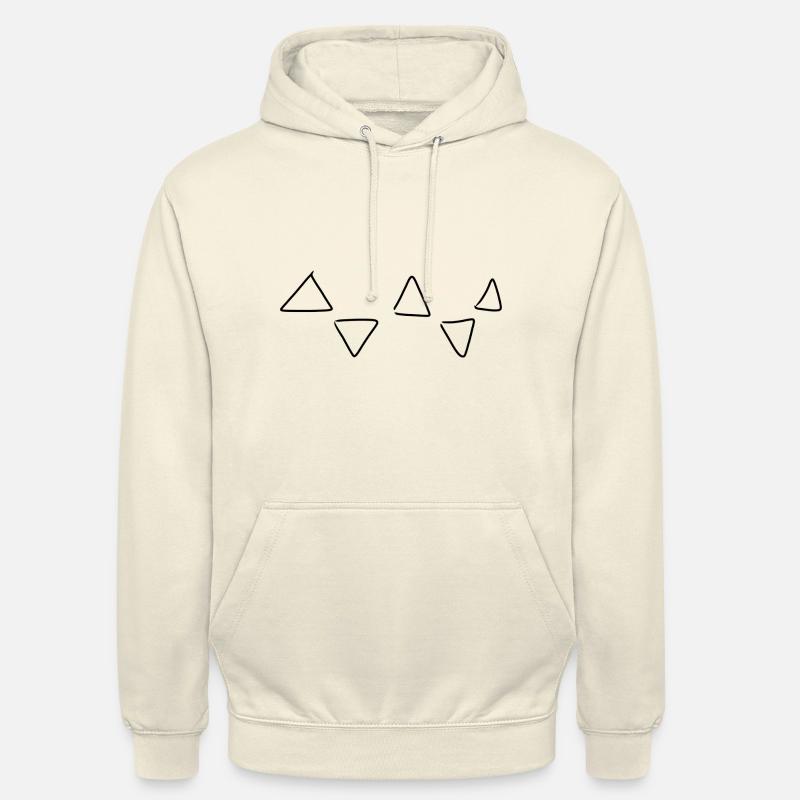 Triangular pattern - Unisex Hoodie - vanilla