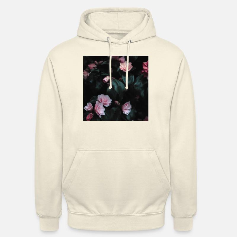 Fleur - Sweat-shirt à capuche unisexe - vanille