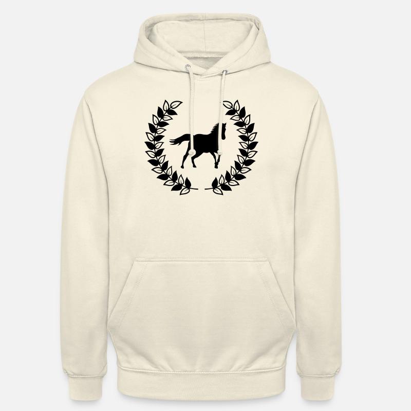 cheval de la couronne - Sweat-shirt à capuche unisexe - vanille