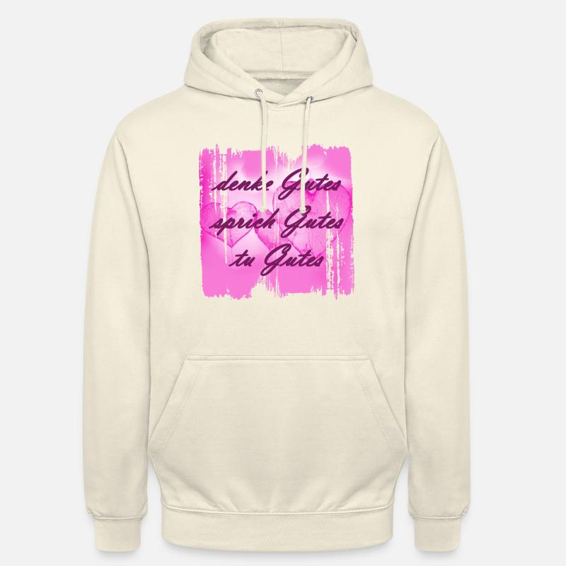 Pensez bien 1 - Sweat-shirt à capuche unisexe - vanille