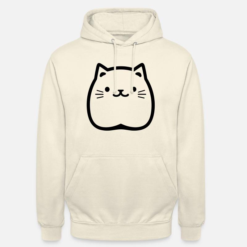 chat - Sweat-shirt à capuche unisexe - vanille