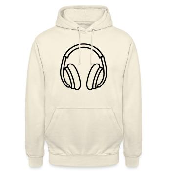 Gaming-Headset - Unisex Hoodie - Vanille-Milchshake - Vorne - Alina (178cm) & Michal (187cm)