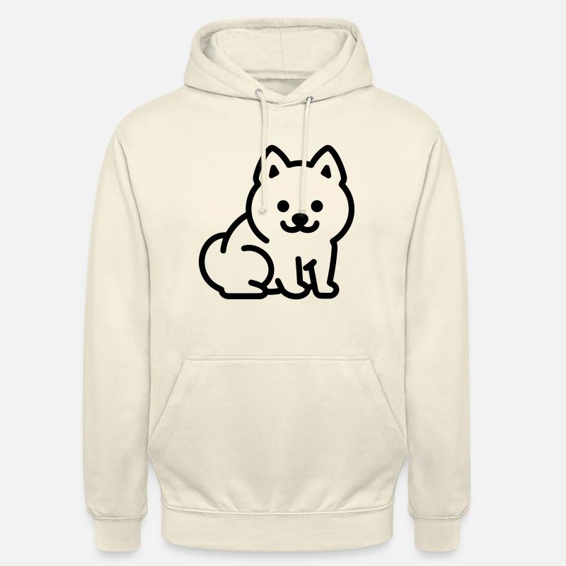 Chien - Sweat-shirt à capuche unisexe - vanille