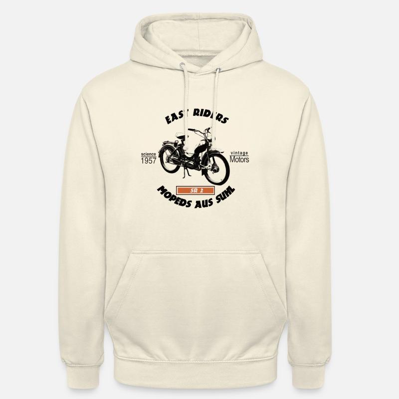 Est Riders Cyclomoteurs de Suhl - Sweat-shirt à capuche unisexe - vanille