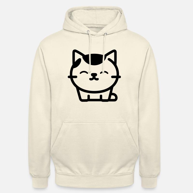 chat - Sweat-shirt à capuche unisexe - vanille