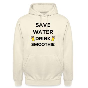 Save water drink smoothies - Unisex Hoodie - vanilla - Front - Alina (178cm) & Michal (187cm)