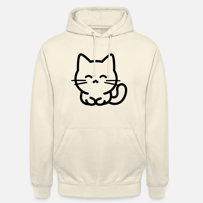 cat - Unisex Hoodie - vanilla